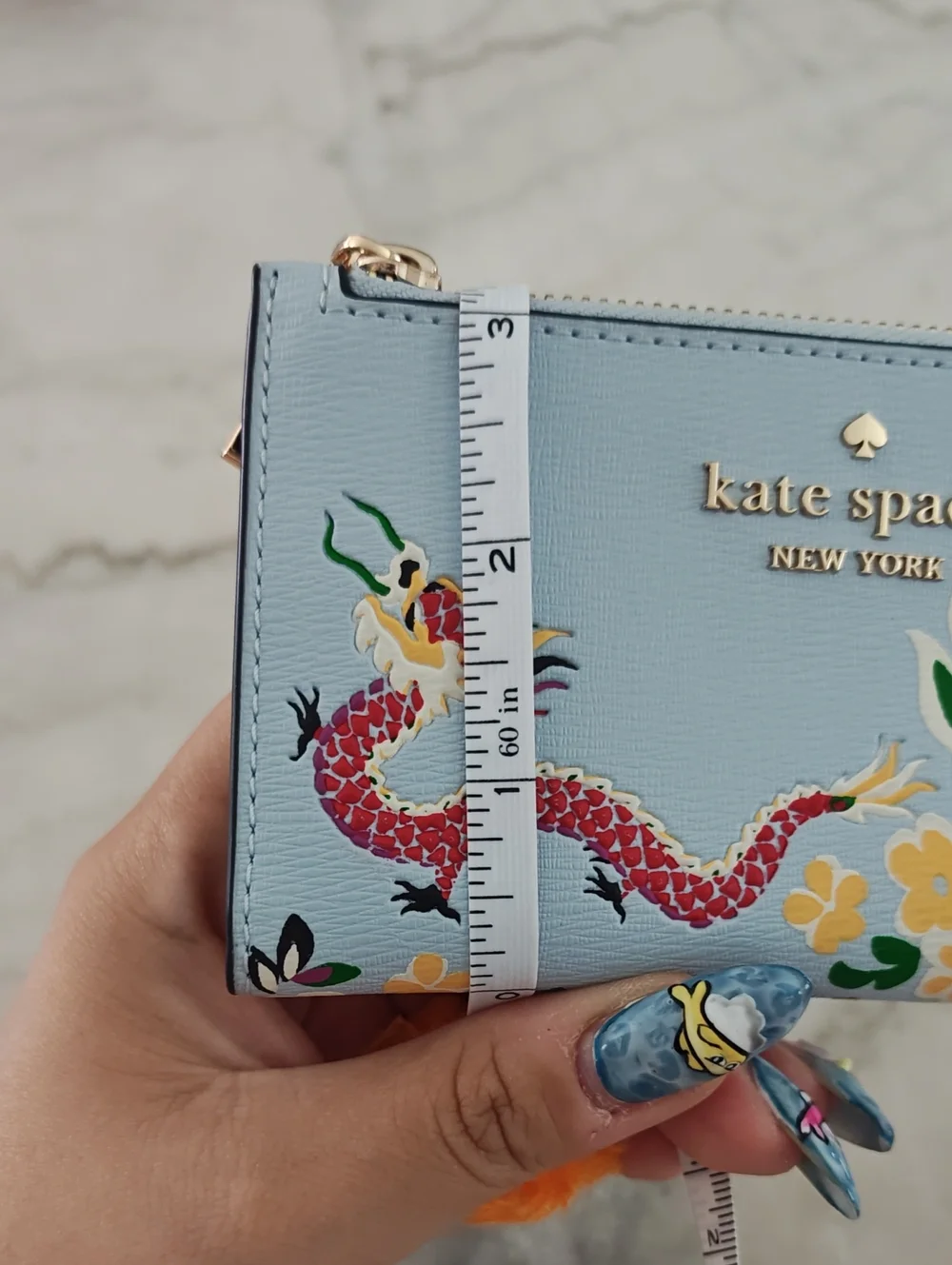 Kate Spade Dragon Print Slim Wallet! - Lightly Used